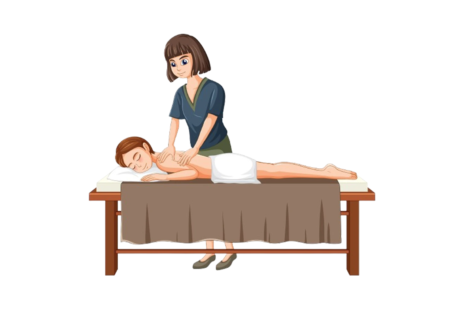 Deep tissue massage treatment by professional therapist in Bali